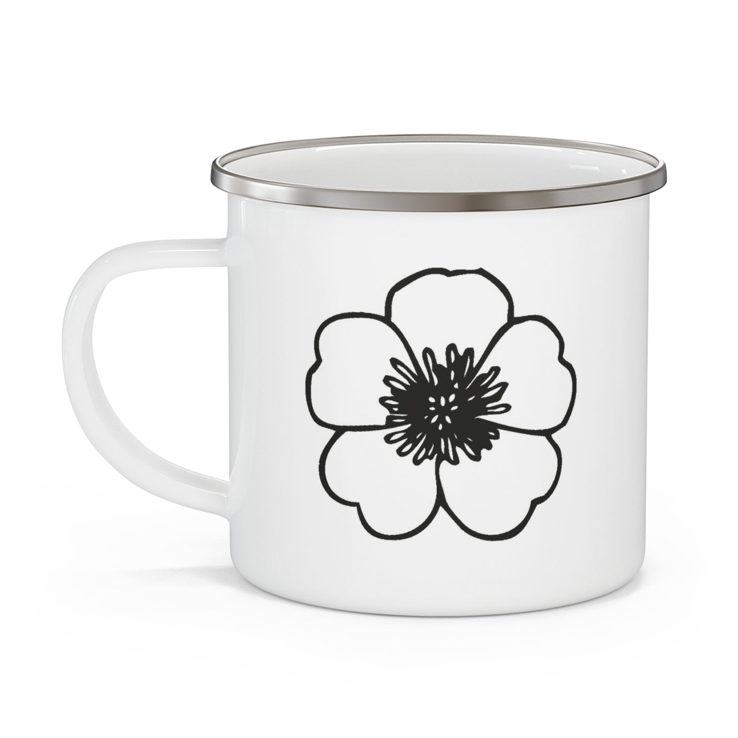 Cooking with a Veteran Enamel Camping Mug