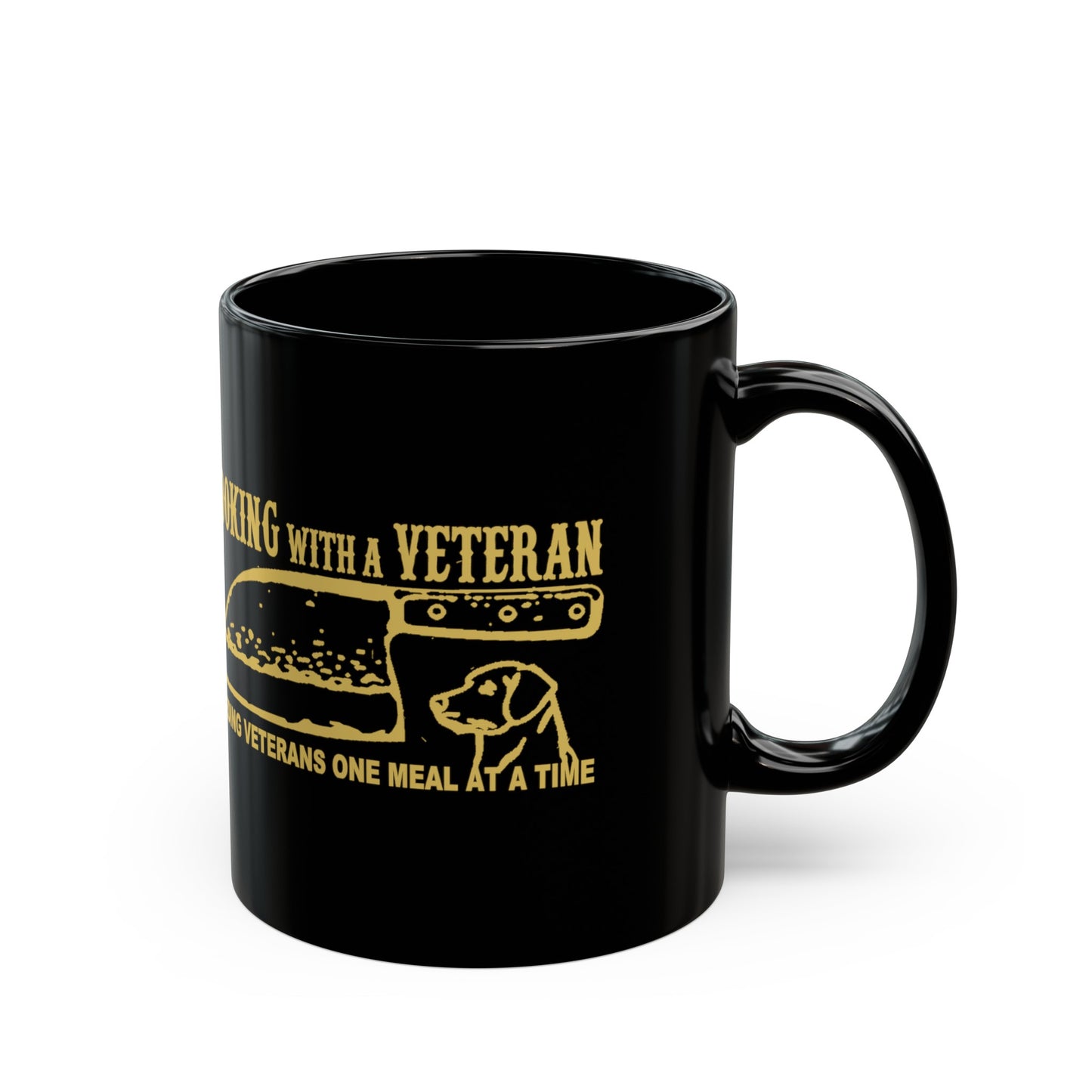 Cooking with a Veteran Black Mug (11oz, 15oz)