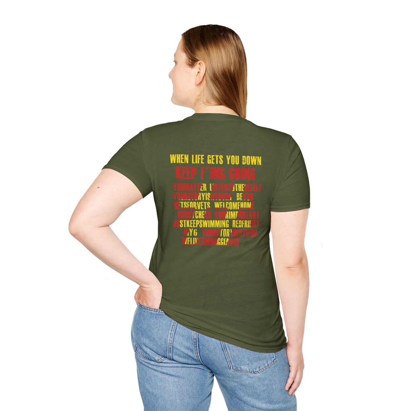 KFinG Red and Gold Unisex Softstyle T-Shirt