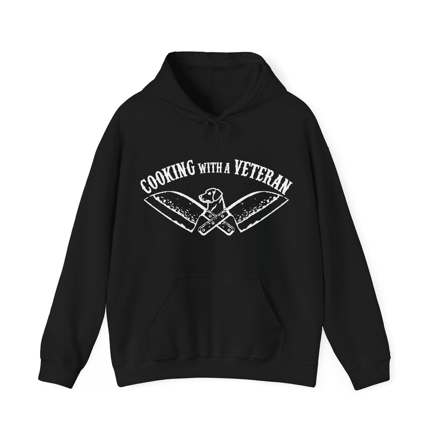 Cooking with a Veteran Unisex Heavy Blend™ Hooded Sweatshirt