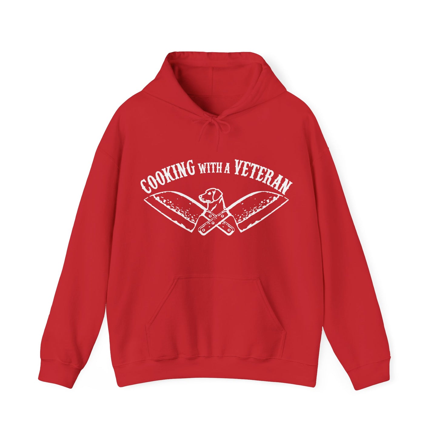 Cooking with a Veteran Unisex Heavy Blend™ Hooded Sweatshirt