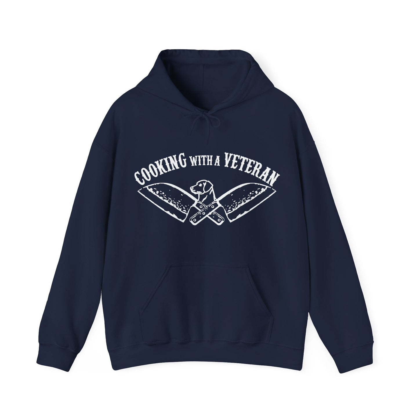 Cooking with a Veteran Unisex Heavy Blend™ Hooded Sweatshirt