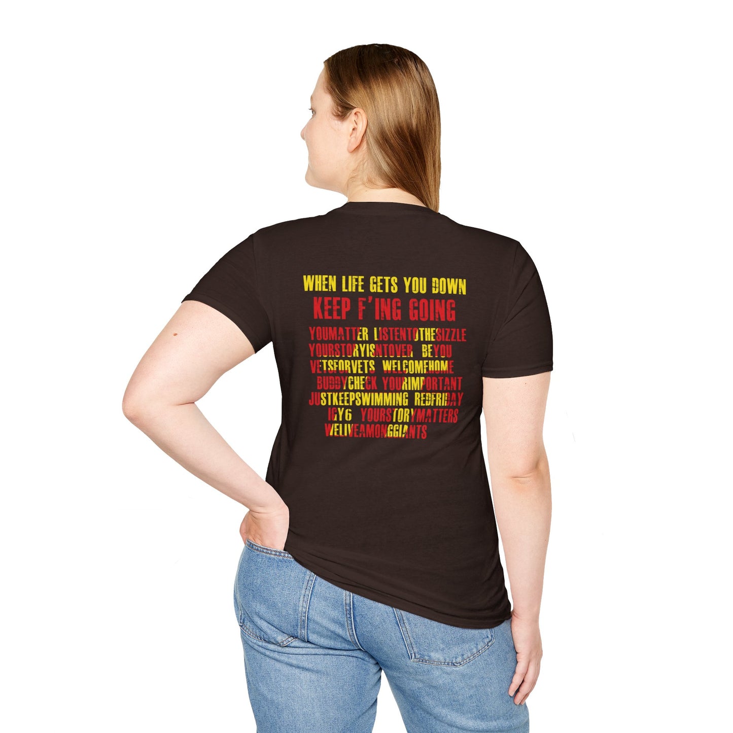 KFinG Red and Gold Unisex Softstyle T-Shirt