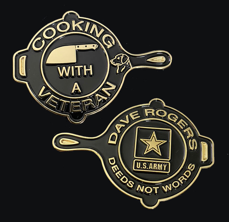 Challenge Coin Red and Black