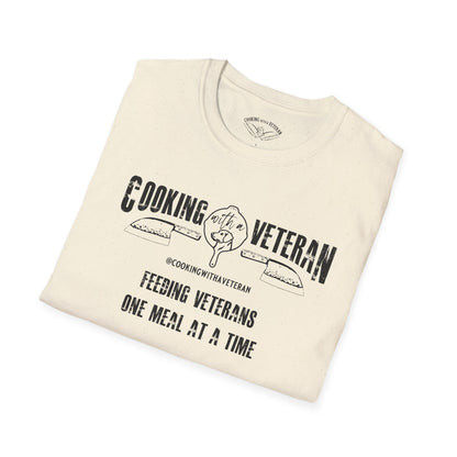 Cooking with a Veteran Black Logo Unisex Softstyle T-Shirt
