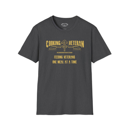 Cooking with a Veteran Gold Logo Unisex Softstyle T-Shirt