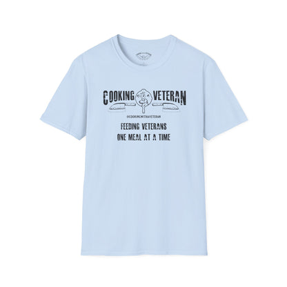 Cooking with a Veteran Black Logo Unisex Softstyle T-Shirt