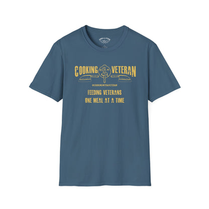 Cooking with a Veteran Gold Logo Unisex Softstyle T-Shirt