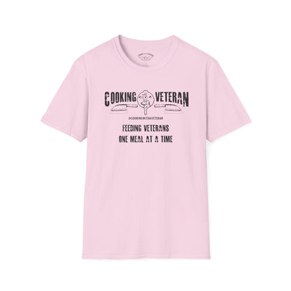 Cooking with a Veteran Black Logo Unisex Softstyle T-Shirt