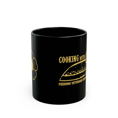 Cooking with a Veteran Black Mug (11oz, 15oz)
