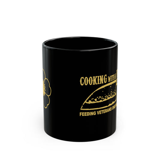 Cooking with a Veteran Black Mug (11oz, 15oz)