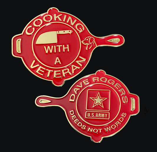 Challenge Coin Red and Black